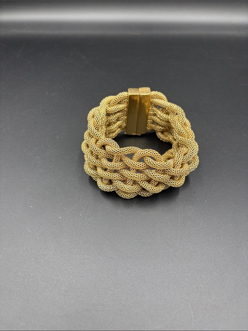 Gold Braided Mesh Bracelet - Women Jewelry
